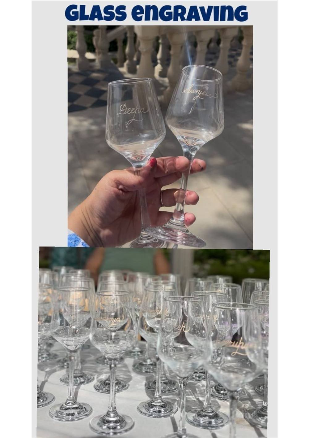 Live Engraving Glasses Carnival Stall — Carnival Artist wedding stall by Rajasthan Event Management